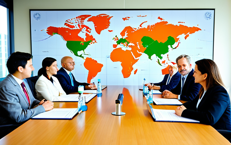 무역실무스터디그룹 - AI-Powered Trade Compliance**

"A businesswoman in a smart business suit, working at a computer disp...