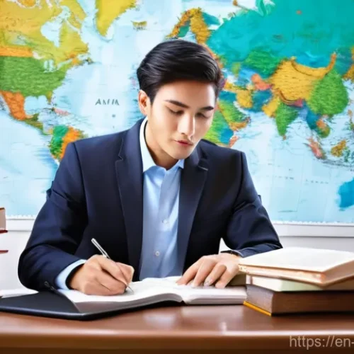 무역자격증시험절차 - **Prompt 1: Focused Study for Global Trade Certification**
    An individual in their late 20s, wear...