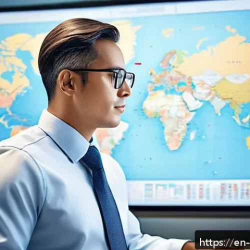 Home 31 국제무역직무설명서 - A professional Trade Compliance Specialist in a modern office environment, meticulously reviewing in...